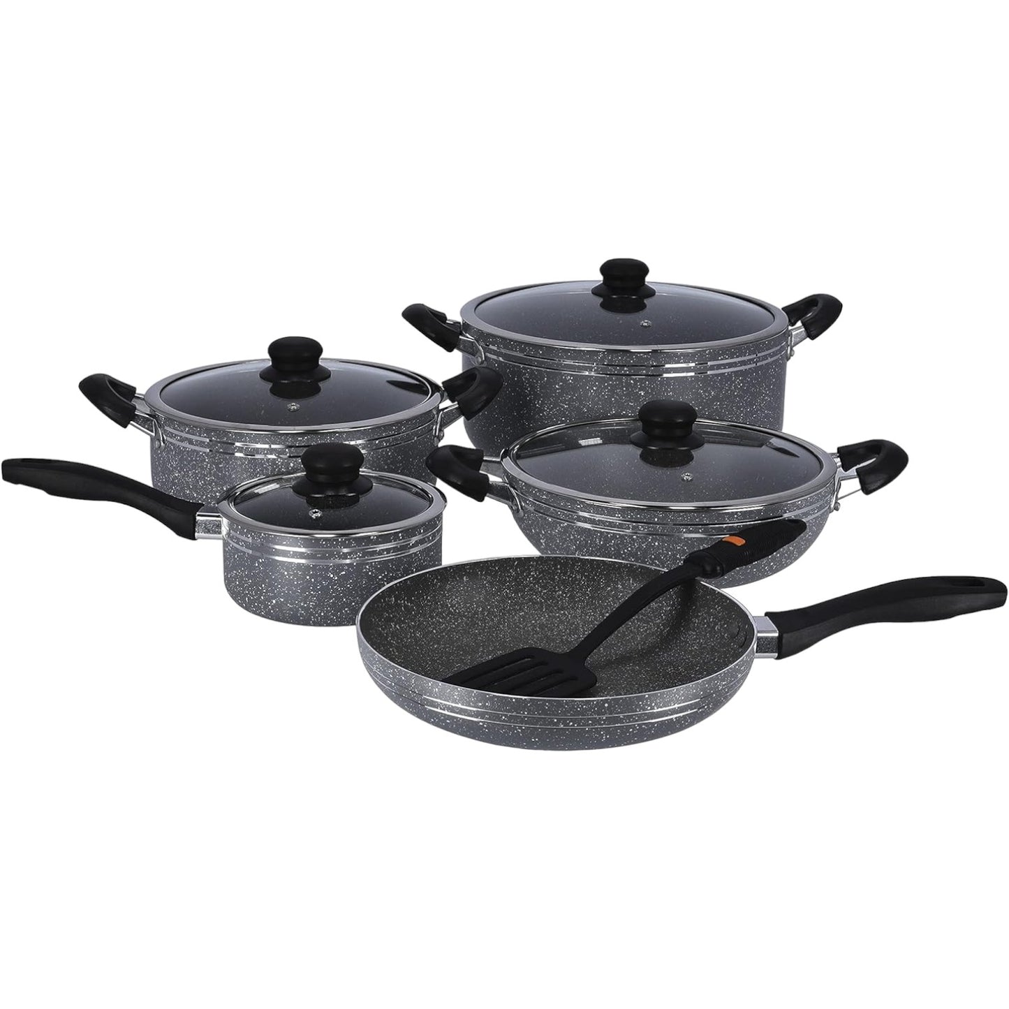 Non-Stick Cookware Set With Granite Coating