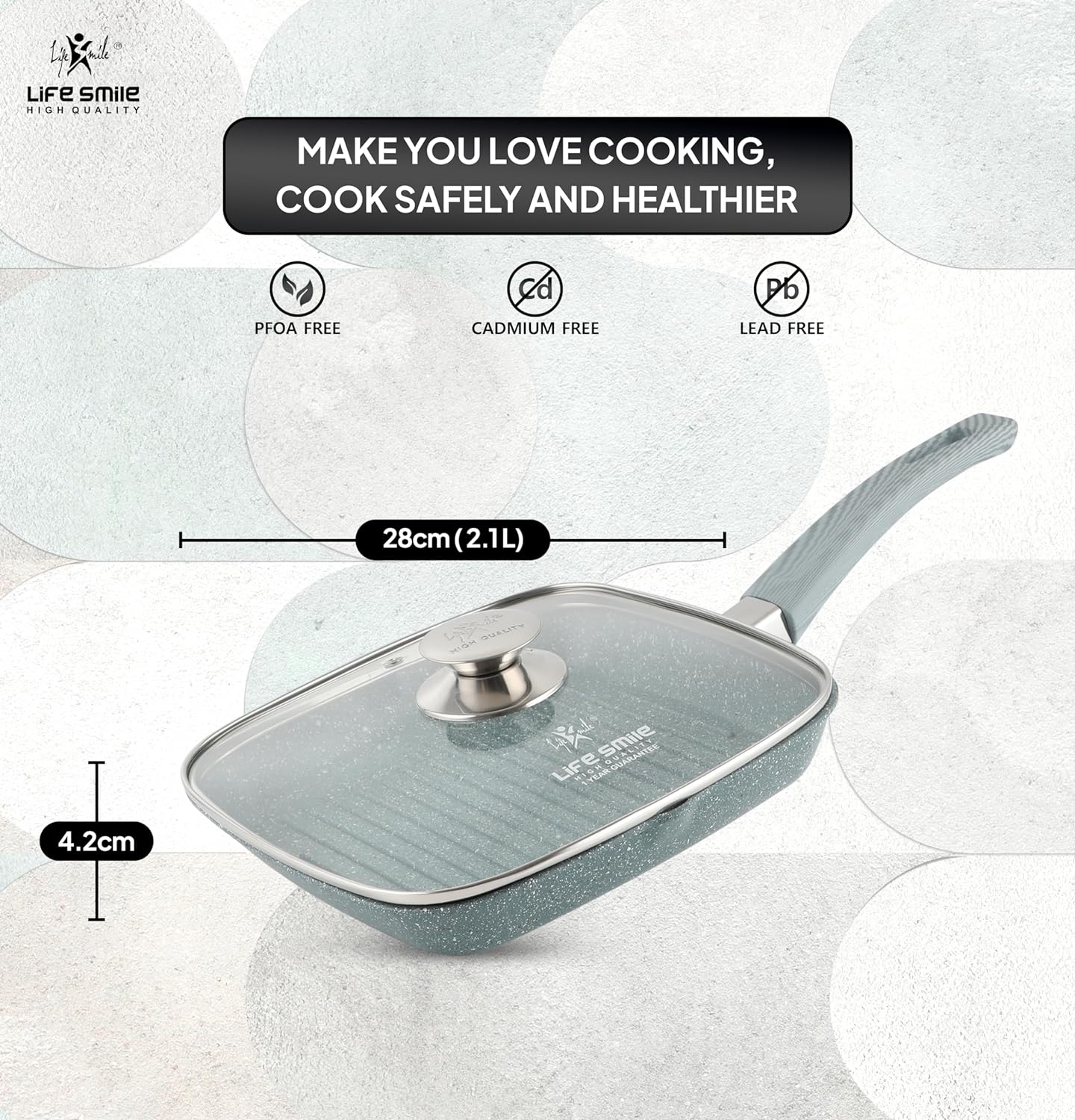 Grill pan Non-stick Granite Coating
